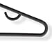 Honey-Can-Do HNGZ01520 Lightweight Recycled Plastic Hangers, 60-Pack, Black