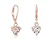 Buyless Fashion Girls And Women Dangle Earrings Rose Gold CZ Fashion Jewelry - EDGRSGHRT
