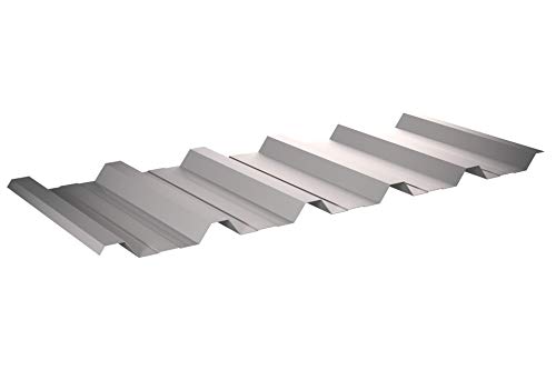 Trapezblech Dachblech T35DR/1050 - Dach - Ohne Vlies - Stärke 0,50mm RAL 9002 Grauweiss 1080mm x 9000mm