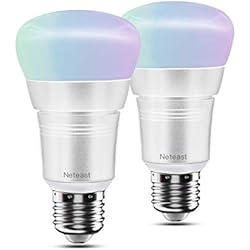 Smart Light Bulb, WiFi Light Bulb, Dimmible LED Light Bulbs, A19 60W Equivalent LED Smart Light Bulb, No Hub Required, Compatible with Alexa and Google Assistant(2 pack)