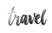 Steel Metal Script Word Art - Various Sizes and Finishes (travel Small 12.25x6