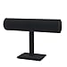 TWING Black Velvet Hovering T-Bar Bracelet Holder Necklace Jewelry Display Stand for Home Organization 1 Pack