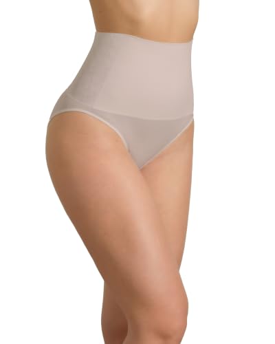 Risalti Women's High Waisted Compression Belly with Soft Briefs – Seamless Women's Compression Underwear, Flat Belly Shaping Underwear in Comfortable Microfibre, Made in Italy