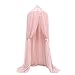 Samber Mosquito Net Bed Canopy Play Tent Bedding for Kids Playing Children Round Lace Dome Netting Curtains Bed Mantle Baby Boys Girls Games House(Pink)