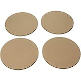 Pizzacraft PC0003 8" Round Ceramic Mini Baking/Pizza Stones, Set of 4