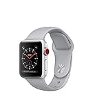 Apple watch series 3 Aluminum case Sport 38mm GPS + Cellular GSM unlocked (Silver Al case w/ Fog Sport band)