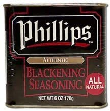 Phillips Blackening Seasoning - 6 oz. can, 12 per case