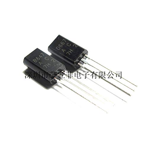 100PCS 2SD667AC 50PCS + 2SB647AC 50PCS TO-92L 2SD667 2SB647 D667AC B647AC D667 B647 TO-92L Transistor