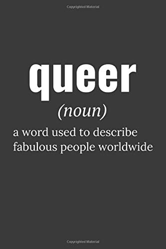 Queer Noun A Word Used To Describe Fabulous People Worldwide Blank Lined Funny Saying Definition Quotes Simple And Elegant Notebook Journal 110 Pages 6 X 9 Inches Sarcastic One Liners Definition Journals