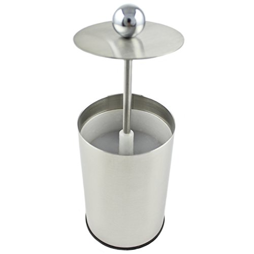 Zoie + Chloe Stainless Steel Q-tip Jar - Cotton Swab Organizer Dispenser