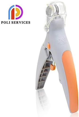 Kadea Illuminated Pet Nail Clipper- Great for Cats & Dogs, Features LED Light, 5X Magnification That Doubles as a Nail Trapper