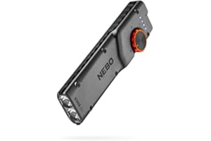 NEBO Edge 2K Pocket Light | 2000 Lumens, 5 Light Modes, Tactical LED Flashlight with Powerful Defensive Strobe, Rechargeable Design for EDC, Water & Impact Resistant, Includes USB Charging Cable