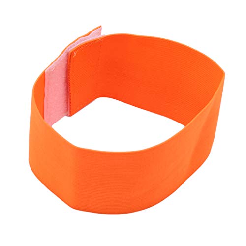 YouCY Football Captain Armband Arm Band Soccer Elastic Basketball Player Bands Soccer Captains Armband - Captain Arm Bands for Youth and Adult,Orange - Thumbnail 4
