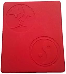 Divider Pro MINI SLAB 3" x 2.5" Medical Grade Silicone Moon/Yin-Yang Top Container (Red)