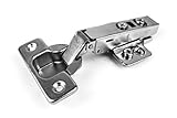 50 Pack Berta for Frameless Cabinet Concealed Clip On Soft Close Hydraulic Full Overlay Hinges