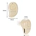 KELODO Bluetooth Earbud S530 Plus Mini Wireless Earphone in Ear Small Headset with Mic Invisible V4.1 Earpiece Hands-Free Noise Canceling for Apple iPhone and Android Smartphones - Khaki