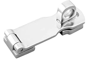 MILCRAFT Marine Grade Stainless Steel Heavy Duty Door Hasp with Turning Padlock Eye Mount