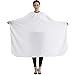 SMARTHAIR Professional Salon Cape Polyester Haircut Apron Barber Cape,54”x62”,White,C026005B