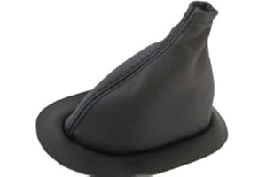 KAR DESIGNERS Fits 1984-1993 Dodge Ram W150 W250 W350 Real Black Leather Transfer Case Boot (Skin Only)