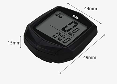 Excursion Sports Bicycle Speedometer Waterproof Wired Multifunctional LCD Computer Odometer for Cycling Riding Bike Motorcycle Accessories (Black) - Thumbnail 3