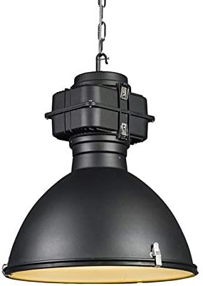Qazqa Industriel Lampe A Suspension Lustre Luminaire Lumiere Eclairage Industrielle Noire 53 Cm Sicko Aluminium Verre Noir Rond E27 Max 1 X 150 Watt Interieur Salon Cuisine Amazon Fr Luminaires Et Eclairage