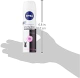 Nivea Invisible Deodorant Black White Clear Spray Antiperspirant 2x150ml Pack view 3