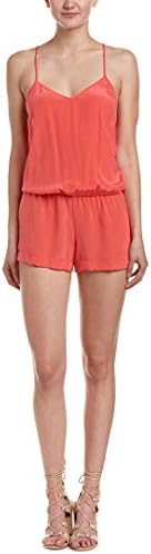 Maje Womens Combinaison Silk Romper, 36, Pink
