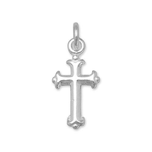 925 Sterling Silver Small Silver Cross Charm