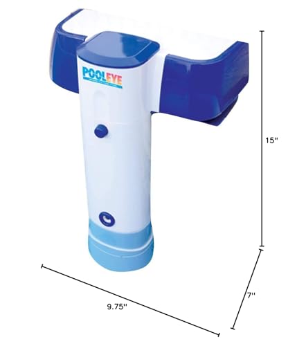 POOLEYE IMMERSION MOUNTABLE POOL ALARM COMPATIBLE WITH INGROUND & ABOVEGROUND POOLS ASTM-COMPLIANT, WATER MOTION SENSOR ADVANCED TECHNOLOGY DUAL PROTECTION, POOLSIDE AND IN-HOME SIRENS, MULTICOLOR