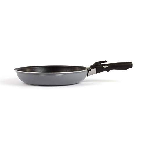 Livoo MEP126G Set of 3 Frying Pans with Removable Handles