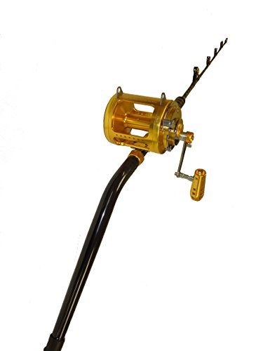 80-100 lb. Blue Marlin Tournament Edition bent butt fishing rod with a 50 wide 2 speed Blue Marlin Tournament Edition fishing reel