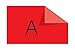 DYMO LetraTag Labeling Tape for LetraTag Label Makers, Black print on Red Plastic tape, 1/2'' W x 13' L, 1 roll (91333)