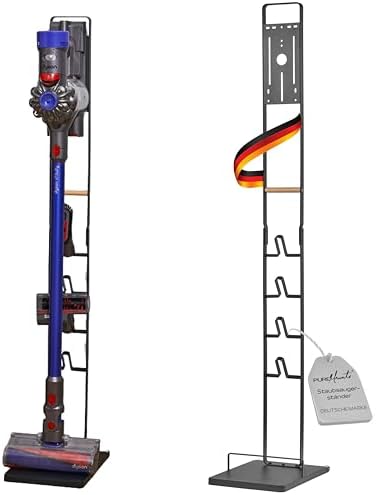 Staubsauger Ständer Halterung universal kompatibel mit Dyson V15, V12, V11, V10, V8, V7, Bodenständer, Zubehör Halter, Schwarz