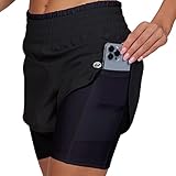 Women's Running Shorts Elastic High Waisted Dry-Fit