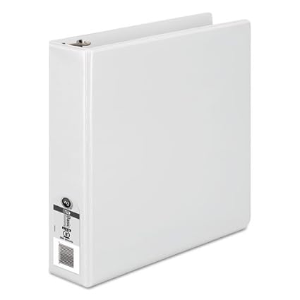 Wilson Jones - Sparset Vinyl rund Ringuhr View Ringbuch, 11 x 8 -1/2, 5,08 cm Kapazität White - Je 1 - anpassbare bedeckt wir