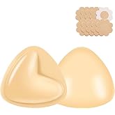 Double Sided Sticky Bra Pads Inserts Reusable Push Up Lift Self Adhesive Bra Pads for Bikini Swimsuit Sports