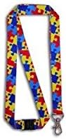 AutismThings Autism Puzzle Piece Lanyard w/Safety Breakaway