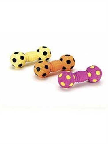 Ethical Stuffed Latex Soccerball Dumbbell 6-Inch Dog Toy