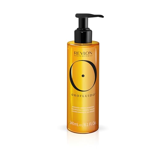 OROFLUIDO Champú Hidratante con Aceite de Argán para todo tipo de cabello, hidrata, suaviza y da brillo, fórmula vegana, 240 ml
