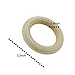 PRALB 60PCS DIY Natural Wood Rings Unfinished Wood for DIY Pendant Connectors Jewelry Making, 2.2