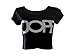 Mymixtrendz Women Short Sleeve Homies Dope Like a Boss Crop Top