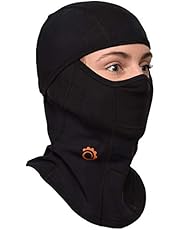 GearTOP Balaclava Best Full Face Mask - Premium Ski Mask - Neck Warmer for Motorcycle and Cycling (Black)
