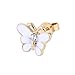 8 Pairs Small Cute Simple Post Stud Earrings Set for Girls Kids Gold Tone Mix and Match (Mix-1)