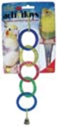 JW Bird Toy Olympia Rings, Multi, 9'