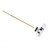 SODIAL(R) Side Mount Toilet Tank Flush Lever Handle for Toilets Yellow silver