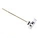 SODIAL(R) Side Mount Toilet Tank Flush Lever Handle for Toilets Yellow silver