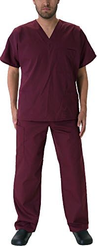 Mens EDS Medical Dental Uniform - Premium Scrubs Set XXS - 3XL