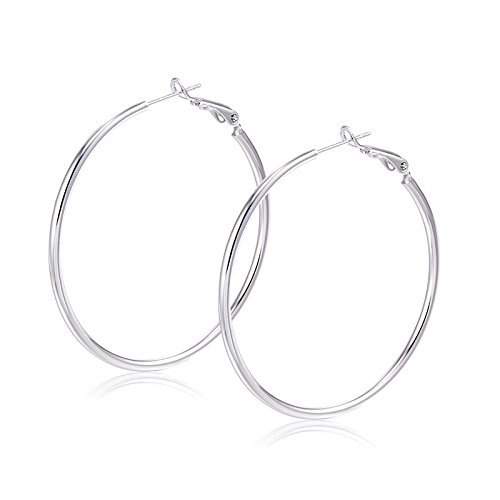 generic silver hoop earrings for women
