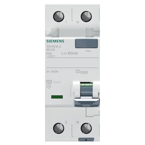Siemens 5SV clase-ac Differential – Schalter 2 polig 25 A 300 mA 70 mm