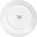 18-Piece White Flat Edge Dinner Set - Dishwasher Safe Opal Glassware